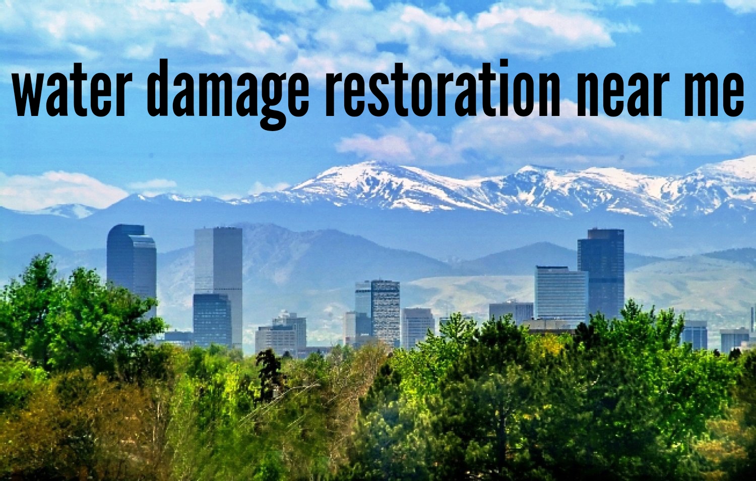 Water damage restoration near me