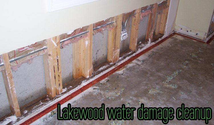 Lakewood water damage cleanup